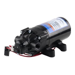 Everflo 12V On-Demand Diaphragm Sprayer Pump – 2.2GPM, 70 PSI, 2.2 GPM, Black