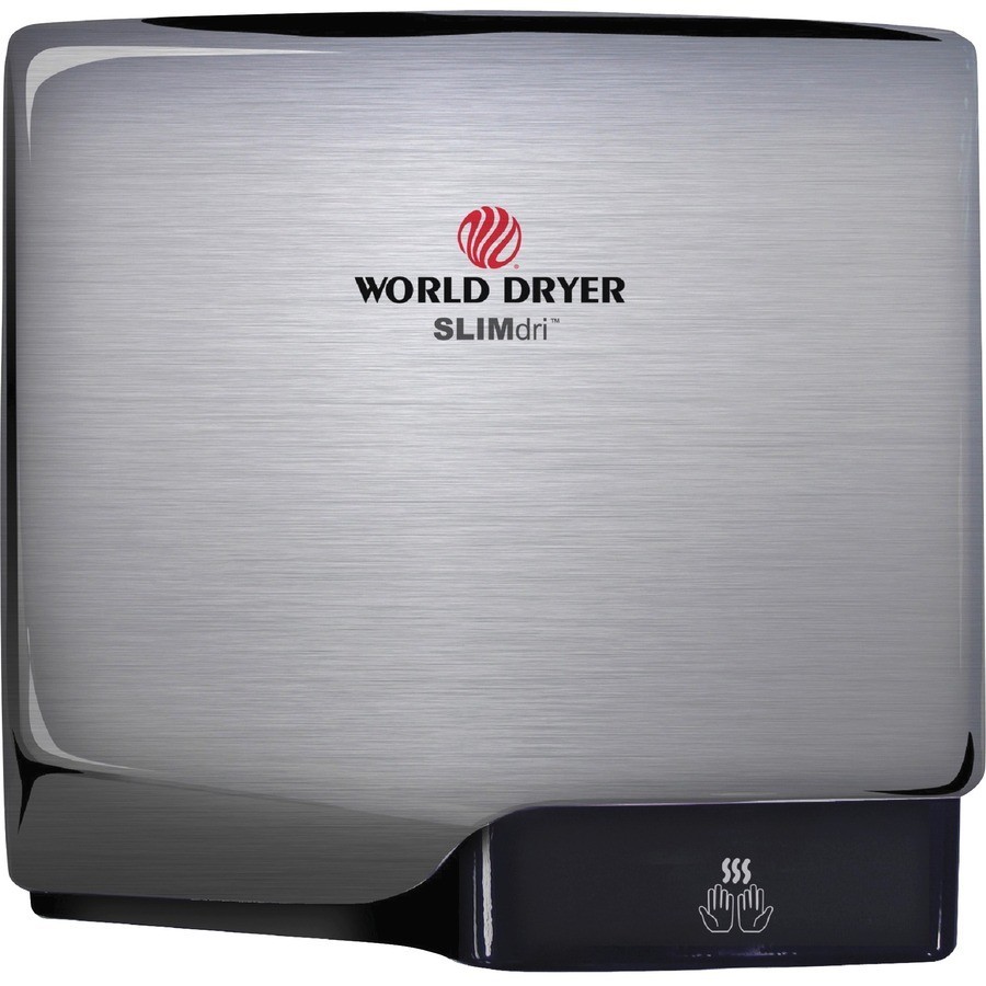World Dryer L-973A Automatic Hand Dryer, 14 Sec Dry, 80, 120/208/240V Ac,