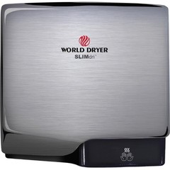 World Dryer L-973A Automatic Hand Dryer, 14 Sec Dry, 80, 120/208/240V Ac,