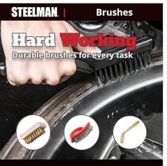 Euro Lube Angled Applicator Brush with Stiff Bristles for Paste-Style Tire 1 Qty