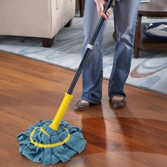 KeFanta Self-Wringing Twist Mop, Microfiber Cloth Wet Mops for Floor Cleaning…