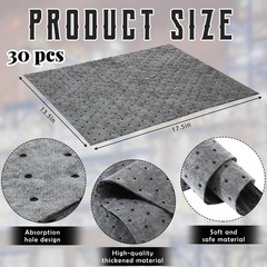 Oil Absorbent Pads for Garage, Basement, Home 100 Pcs Water Spill Mats