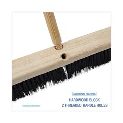 Boardwalk 20618 3″ Medium Weight Polypropylene Bristles 18″ Floor Brush Head New