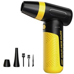 Electric Compressed Air Duster & Blower, 150000 RPM Super Power Adjustable Ai…