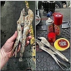 Fluid Film (3 Aerosol Cans) Rust & Corrosion Protection; Metal Surface…