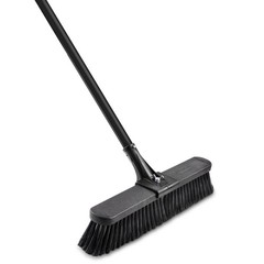 Libman 18 Inch High Power Push Broom, Steel Handle Multi-Surface