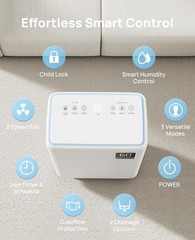 30 Pint Dehumidifier for Basement, 2500 Sq. Ft Dehumidifiers for Home with Dr…