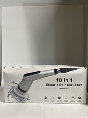 Electric Spin Scrubber, Full-Body IPX7 Waterproof Bathroom White