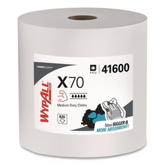 WypAll 41600 X70 12-1/2″ x 12-2/5″ Cloths – White, Jumbo (820 Towels/Roll) New