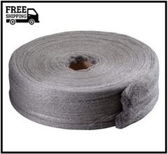 Grade 0000 Steel Wool 5lb Fine Steel Wool Roll Steel Wool 0000 for Cleaning, Rem