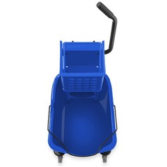 33 Quart Commercial Mop Bucket with Side Press Wringer, Blue