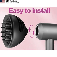 YTCHYYSK New Wave+Curl Diffuser Nozzle for Dyson Supersonic Hair Dryer Grey