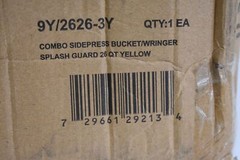 Impact Products 9Y/2626-3Y 6-1/2 Gallon Mop Bucket w/ Wringer Side Press Yellow
