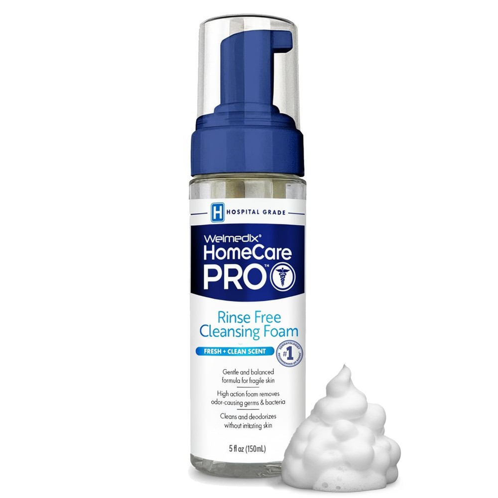 Welmedix No Rinse Cleansing Foam – Free & Waterless 5 Fl Oz (Pack of 1)