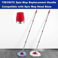 Spin Mop Replacement Handle Compatible with O Cedar Mop Replace Head Base, 4-…