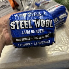 2 Rhodes American 10121111 1 Grade Medium Steel Wool Pad 8-3/4 L in. (Pack of 6)