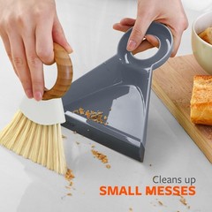 Full Circle Tiny Team Mini Compact Brush Dustpan Set Portable Handheld Broom