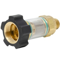 General Pump #100649 Brass Inline Water Filter – 1/2″ NPT Male x 3/4″ GH Female