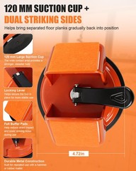 Floor Gap Fixer Tool for Laminate & Vinyl Flooring, 120 mm Orange