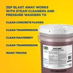 Zep Blast Away Liquid Steam Cleaner and Heavy-Duty Detergent – 5 Gallon (Each)