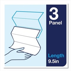 Tork 424824 Advanced 9 x 9.5 1-Ply Multifold Hand Towel – White (16/Carton) New