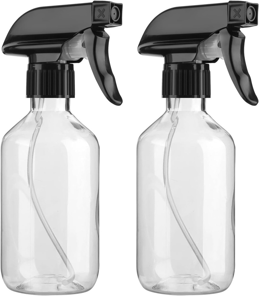 Likealot 2 Pack Leakproof Spray Bottles 300ml – Adjustable Nozzle Clear