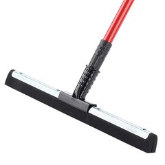 Libman 20 Inch High Power Rubber Flex Blade Floor Squeegee with Red Steel Handle