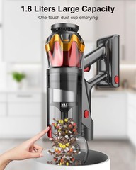 Mohomo Cordless Vacuum Cleaner 650W/55Kpa 70Mins Vacuum Cleaners For Home