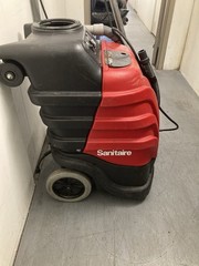 Sanitaire Portable Canister Carpet Extractor w/ Wand & Hose Red/Black