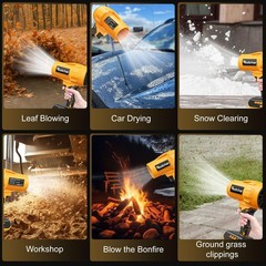 Rozlchar Cordless Leaf Blower Compatible for DeWALT 20V Batteries(No Battery)…