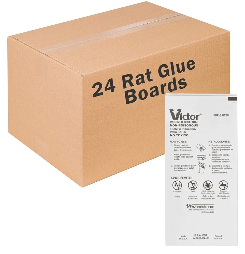 Victor M319 Rat Glue Boards (24 Boards) – P18