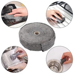 Grade 0000 Steel Wool 5lb Steel Wool Roll Steel Wool 0000 for Cleaning Remove…