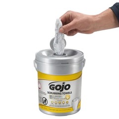 GOJO Scrubbing Towels, Hand Cleaning -Fresh Citrus (6/Carton) New