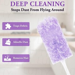Dusters Refills 60 Count 360°Double-Sided 60Count-Purple, Purple