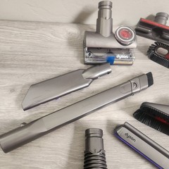 Dyson Grey Vacuum Attachment Set Multi-Piece Tangle-Free Turbine Cleaning Tools