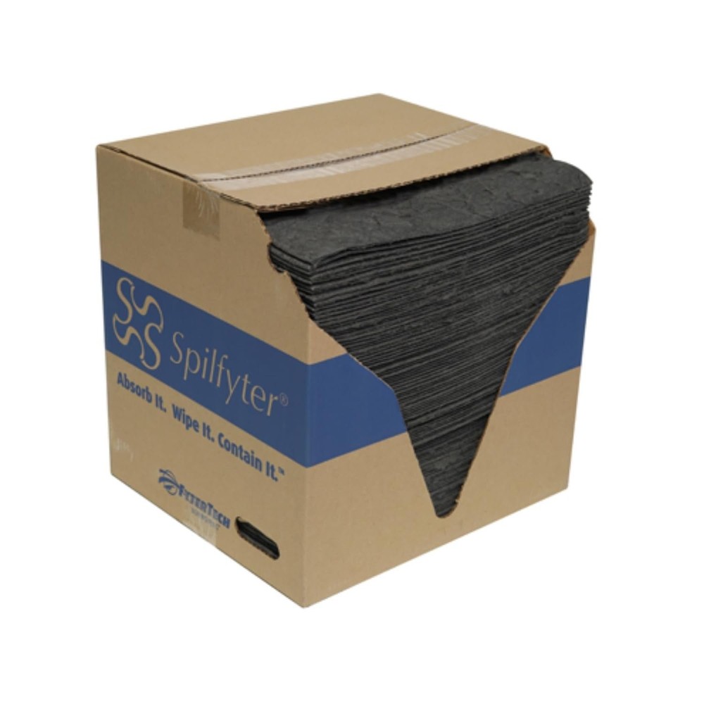 Spilfyter Premium Absorbent Pads – Universal Oils, Coolants, and Solvents…