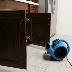 P-80A 600 CFM Multi-Purpose Mini Air Mover, Utility Fan, Dryer, Blower – Blue