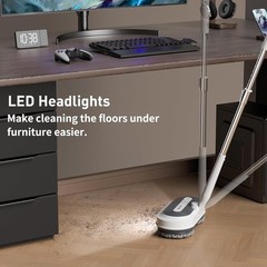 Floor Scrubber Cleaner Machine Commercial Hard Polisher Compact Electric Mop New