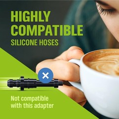Milk hose set for Jura fully automatic coffee machines – with 3x 38cm, clear