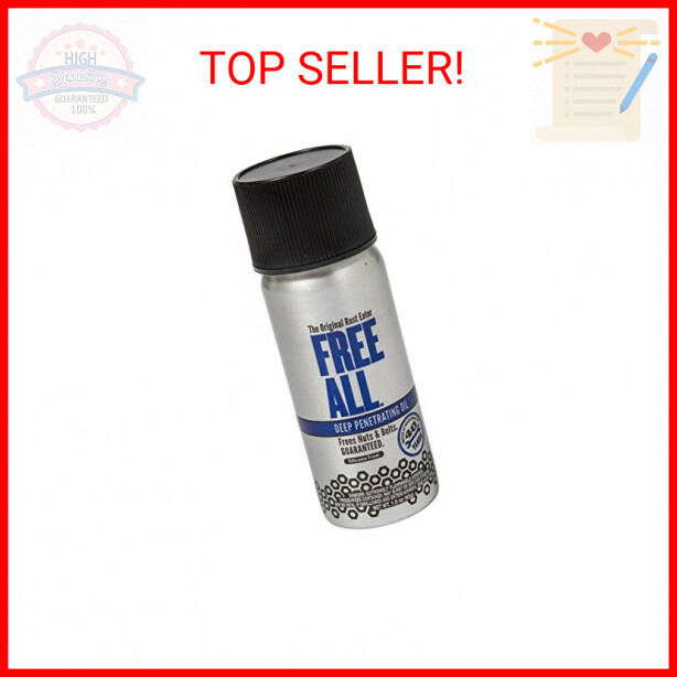Free All Rust Eater Deep Penetrating Oil, Loosen Rusty Nuts & Bolts, Screws, Cla