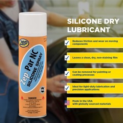 Zep-Par NC Silicone Spray Lubricant – 12 oz (Case of 1) 10701 – Reduces Friction