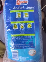 Quickie Swivel Flex Nylon Dust Mop Refill #065 Blue New FREE SHIPPING