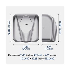 AIKE Elephant Power Commercial Hand Dryer High Speed Auto Warm Wind, Brushed …