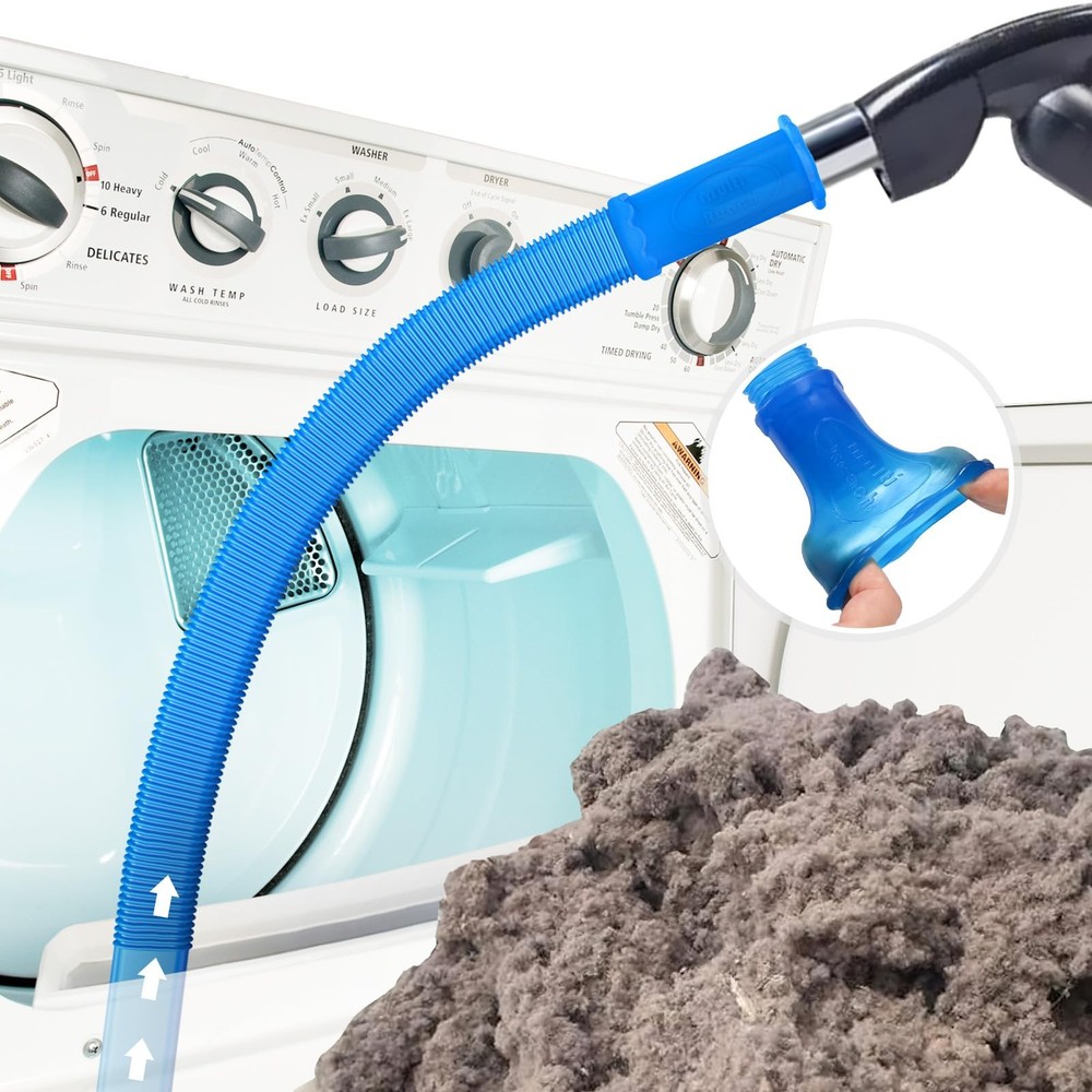 Sealegend Dryer Vent Cleaner Kit Vacuum Hose Attachment 31.5 Inch, Blue