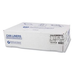 Inteplast Group VALH3860N14 HD 60 gal COMM Can Liners – Clear (200/Carton) New