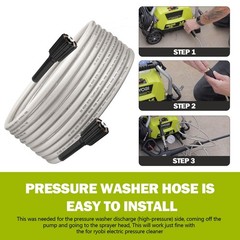 308835074 Pressure Washer Hose Replacement 11.41 inches x 8.66 inches, Gray