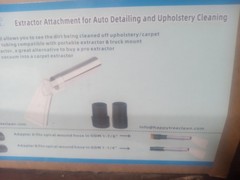 Extractor Attachment for Auto Detailing And Upholstery Cleaning.