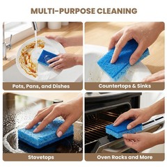Metflavor Kitchen Sponges, 12 Count, Non-Scratch Scrub Sponge, Dual 12 Pack