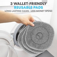 Simpli-Magic 360 Square Spin Mop And Bucket Compartment Separate 3