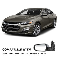 8-Pin Passenger Driver Side Mirror Turn Signal Blind Spot 2016-2022